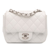 Mini Square Classic Caviar Single Flap